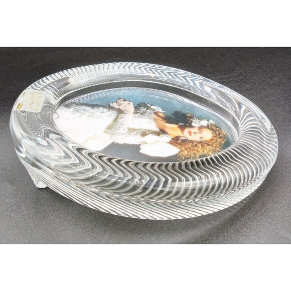 Mikasa Oval Shaped Ribbed Crystal Picture Frame Vintage 6.5 Inches Heavy 1980s - Picture 12 of 12